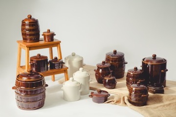 Бочка для маринования капусты, Керамическая кастрюля ГЕРМЕТИК для огурцов, 5 л.