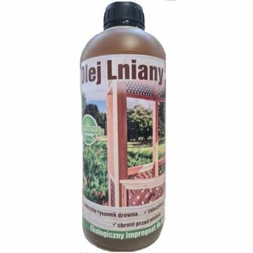 OLEJ LNIANY impregnacja tarasów 1l, malowanie