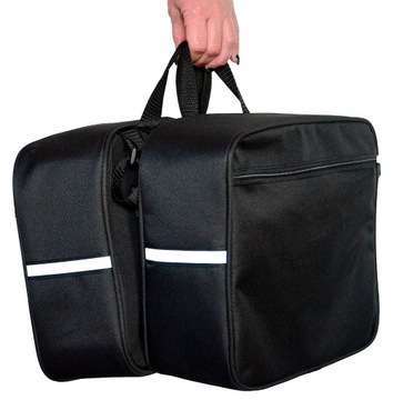 СУМКА ДЛЯ ВЕЛОСИПЕДА, СУМКА 2x10л - черная