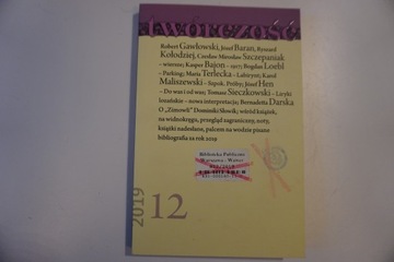 Twórczość nr 12 (889)/2019