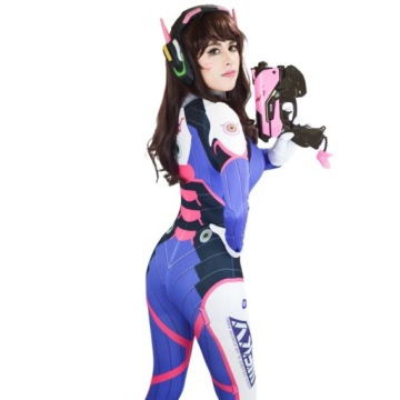 АНИМЕ КОСПЛЕЙ D.VA OVERWATCH КОСТЮМ 164/170