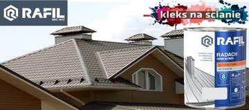 RAFIL RADACH КРАСКА ДЛЯ КРЫШИ, ОКНО СЕРАЯ 7040 10Л