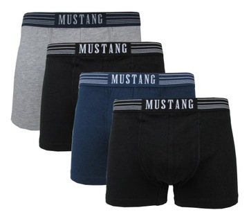 MUSTANG bokserki majtki męskie bawełna 4PAK rozm. L
