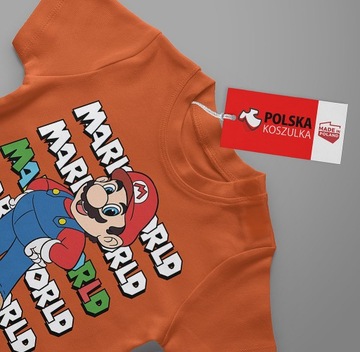 НАБОР 3В1 ДЕТСКАЯ ФУТБОЛКА ТАТУ НАКЛЕЙКИ SUPER MARIO BROS 152 КАЧЕСТВО