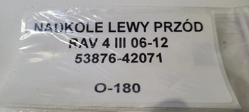 PODBĚH LEVÝ PŘEDNÍ TOYOTA RAV 4 III 06-12 ORIGINÁLNÍ