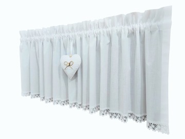 Zazdrostka 200x40 biała, koronka