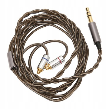 Кабель для наушников MMCX с посеребренным разъемом 3,5 мм.