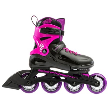 Роликовые коньки Rollerblade Jr FURY 29-33 Black Pink Heather, новая модель 2023 года