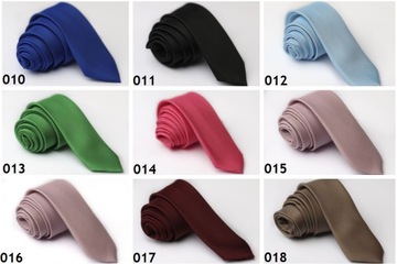 KRAWAT ŚLEDŹ WĄSKI CIEMNY GRANAT ELEGANCKI SLIM