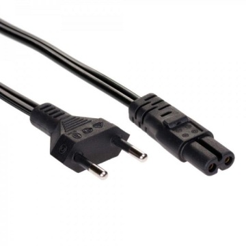 Кабель питания октагональный CEE 7/16 / IEC C7 0,5 м