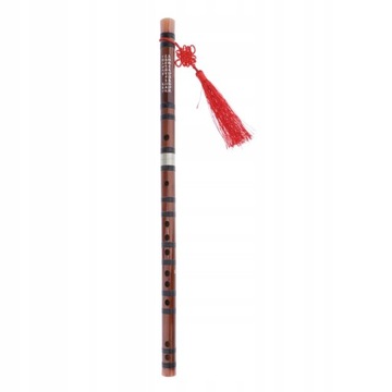 Chinese Vertical Bamboo Flute Traditional Woodwind Instrument Craft E Key