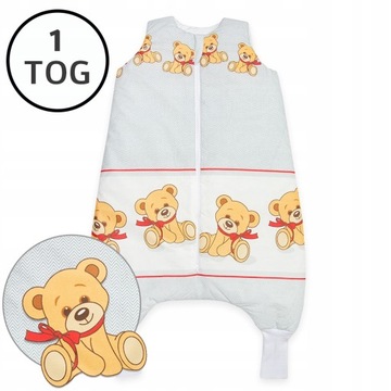 OCIEPLANY ŚPIWOREK Z NOGAWKAMI 92-104 M 1 TOG BAWEŁNA 100% PRODUKT POLSKI