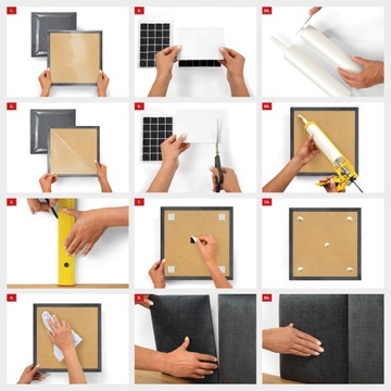 Мягкие стеновые панели 35х30, изголовье бархатное.