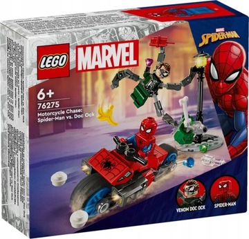 LEGO SUPER HEROES 76275 ПОГОЙКА НА ВЕЛОСИПЕДЕ: ЧЕЛОВЕК-ПАУК против. ДОКОК