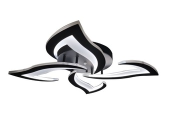 LAMPA LED PLAFON SUFIT ŻYRANDOL PILOT 44W 4-RAMIENNA LOTOS BIAŁA