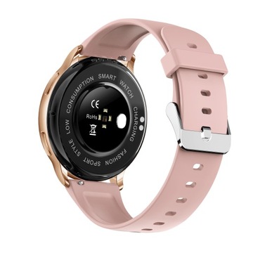 PIĘKNY SMARTWATCH ZEGAREK DAMSKI TEMPERATURA PULS