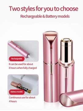 USB перезаряжаемая электрическая помада для удаления волос в форме женского лица