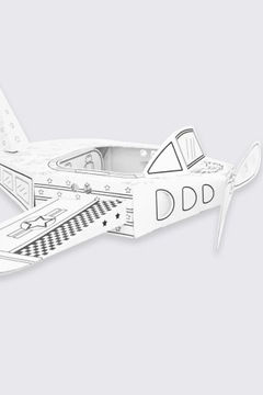 Большой картонный самолет для раскрашивания и веселья Mokida