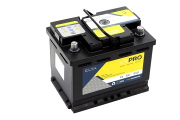 AKUMULATOR ELTA VXPRO 12V 62Ah 550A ŻYWIEC