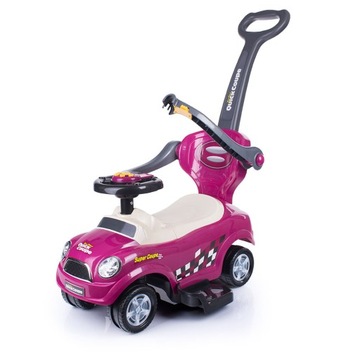 ДЕТСКИЙ АВТОКАТ 3 В 1 НА МЕГА АВТОМОБИЛЕ КОЛЕСА 360 PUSH