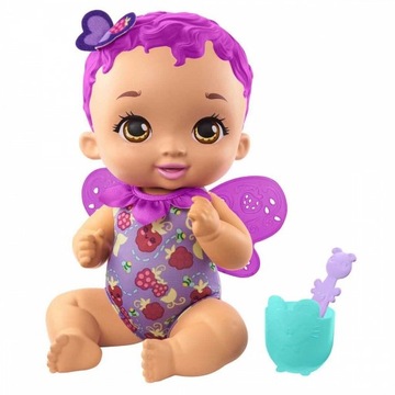 MATTEL MY GARDEN BABY LALKA MOTYLEK ŁÓŻECZKO