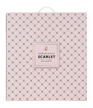 Duże lustro do makijażu LED Humanas HS-HM Scarlet PREMIUM 3 barwy 40x40cm