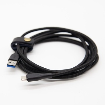 Кабель Aukey USB-A - USB-C, 5Гбит/с, QC 15Вт, плетеный 2м