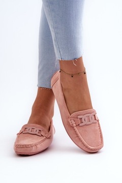 МОДНЫЕ ЖЕНСКИЕ МОКАСИНЫ ЗАМШЕВЫЕ, СВЕТЛО-РОЗОВЫЕ 38