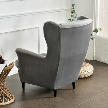 Велюровый чехол для комплекта кресла и подставки для ног