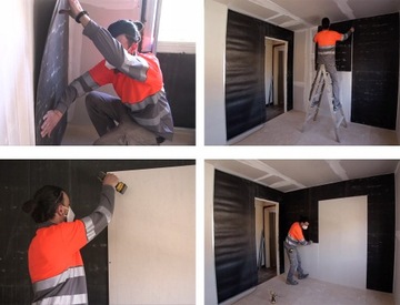 Твердая акустическая резина SOUND SOUNDING, антивибрационный шумоизоляционный барьер, 0,1 см.