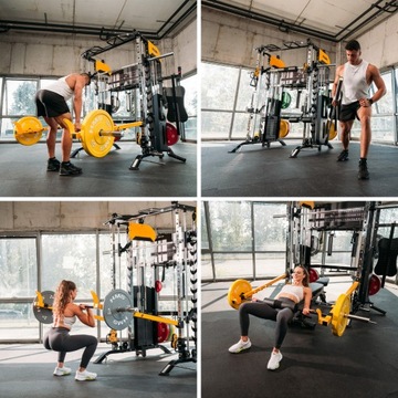 МНОГОФУНКЦИОНАЛЬНЫЙ КРАН SMITH С ОБОРУДОВАНИЕМ CYKLON X HMS ТРЕНИРОВКА В ТРЕНИРОВОЧНОМ ЗАЛЕ