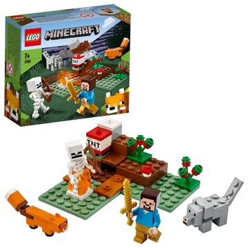 LEGO Minecraft 21167 Punkt handlowy + LEGO Minecraft 21177 Zasadzka Creeper