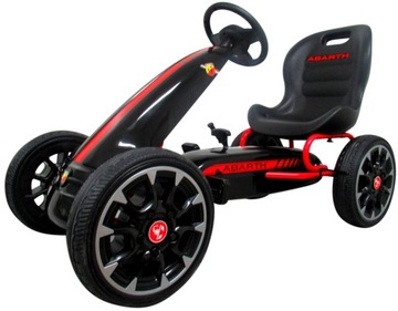 GOKART G6 ABARTH С ПЕДАЛЬЮ, КОЛЕСА ИЗ ПЕНЫ ЭВА, ТОРМОЗ