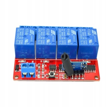 12В 4-канальный радиочастотный релейный пульт дистанционного управления 4-х клавишный модуль