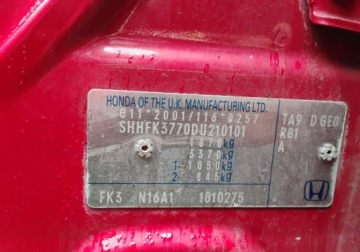 Honda Civic IX Hatchback 5d 1.6 i-DTEC 120KM 2013 Honda Civic 2013r, 1.6 Diesel. Uszkodzony lewy przod i tyl. 1.6 Diesel, zdjęcie 21