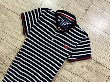 SUPERDRY Koszulka Damska POLO paski M / 40