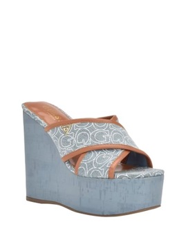 GUESS kapcie damskie, buty Chimes niebieskie 37