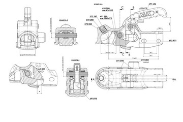 Сцепное устройство шаровое AL-KO AK301 для круглого дышла 50мм для прицепа 3000кг, чугун