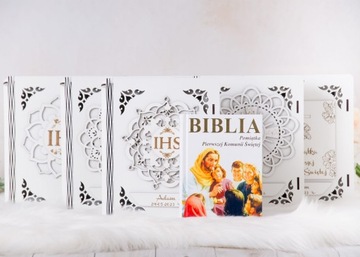 Библия в коробке.Сувенир Первого Причастия ОБК-8.