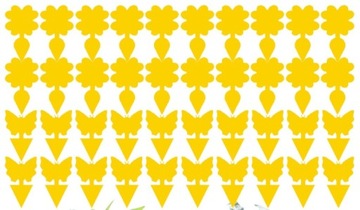ЖЕЛТАЯ РАЗДВИЖНАЯ ДЛЯ ЦВЕТОЧНОГО ВАЗА INSECT PARTY PARTY 60x
