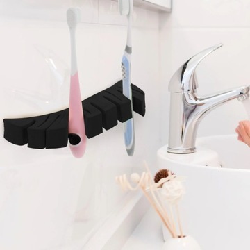 Stojak do suszenia pędzli do makijażu Stojak na pędzle do makijażu Liść