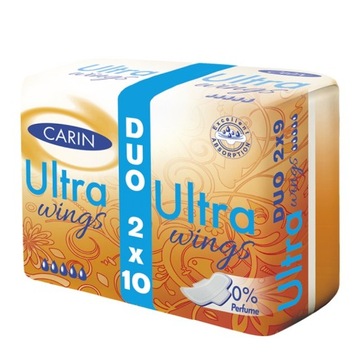 Carin Ultra Wings podpaski higieniczne duo pack 2x10szt P1