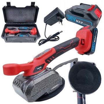 ВИБРАЦИОННАЯ ПРИСОСКА ДЛЯ УКЛАДКИ ПЛИТКИ ВИБРАТОР ДЛЯ ВЫРАВНИВАНИЯ 2xAKU 36V