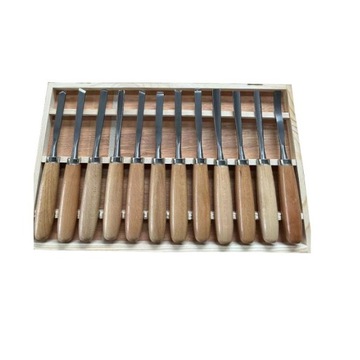 стамески столярные по дереву, набор, 12 шт.