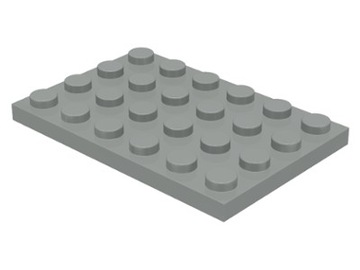 LEGO 3032 Jasnoszara (OLD) płytka 4x6 1szt