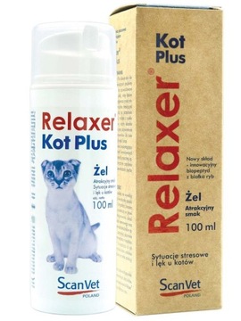 SCANVET Relaxer Plus Kot żel 100 ml uspokajający