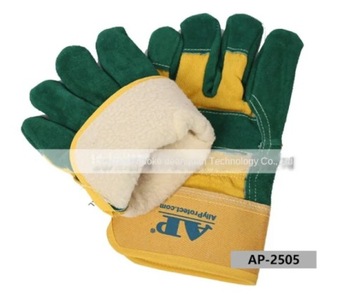 AP-2503 Green Bumper Cold-Proof Working Gloves