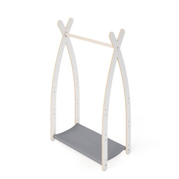 МАМОИ Белая вешалка, 1 модуль, 1 полка
