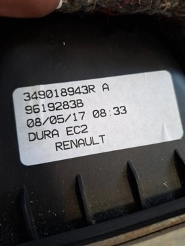 DACIA DOKKER 17-21 ZVEDÁK PÁKY ŘAZENÍ 349018943R