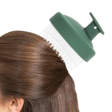 Щетка для массажа волос Прочная портативная массажная щетка для кожи головы Щетка для волос зеленого цвета